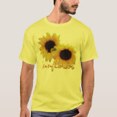 T - Shirt mit Sonnenblumen Bio Sonnenblumen Shirt (Vorderseite)