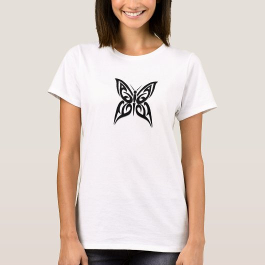 T - Shirt mit Stammesschmetterling (Vorderseite)