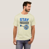 T-Shirt mit Stay Focused Motivation-Logo (Vorne ganz)