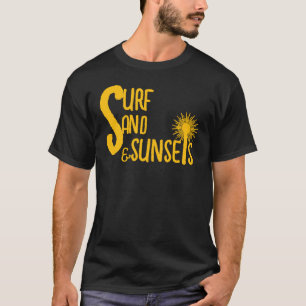 T-Shirt mit Strand-Vibes und Sonnenuntergängen