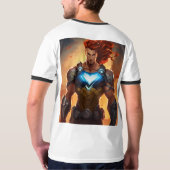 T Shirt mit Superhelden-Design (Rückseite)