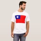 T Shirt mit taiwanesischer Flagge (Vorne ganz)