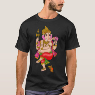 T-Shirt mit tanzendem Ganesha