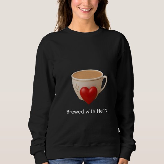 T-Shirt mit Tasse Tee und Liebe (Vorderseite)