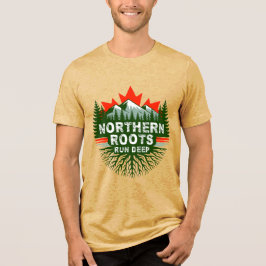 T-Shirt mit tiefen nördlichen Wurzeln Vintage Cana Tri-Blend Shirt