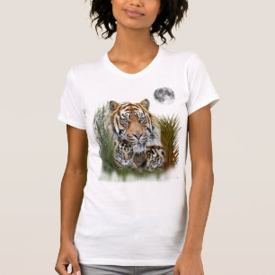T-Shirt mit Tiger und Jungen