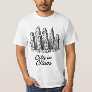 T-Shirt mit Titel 'City in Chaos'