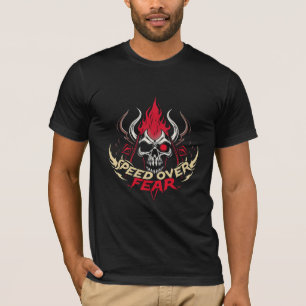 T-Shirt mit Totenkopf für Männer - Speed Over Fear