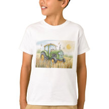 T-Shirt mit Traktor-Motiv