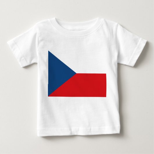 T - Shirt mit tschechischer Flagge (Vorderseite)