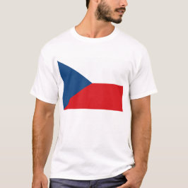 T Shirt mit tschechischer Flagge