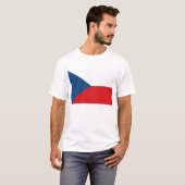 T Shirt mit tschechischer Flagge (Vorne ganz)