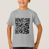 T-Shirt mit überraschendem QR-Code (Vorderseite)