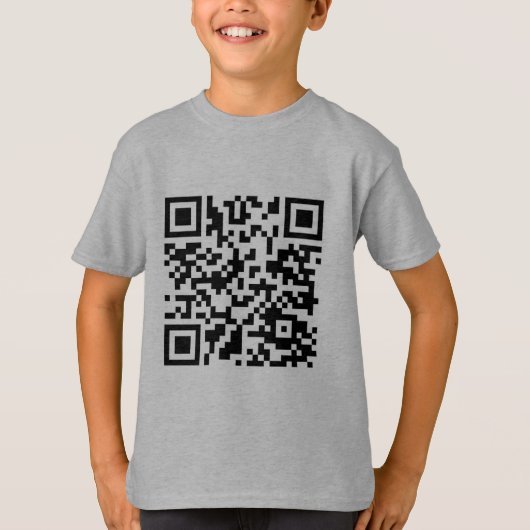 T-Shirt mit überraschendem QR-Code (Vorderseite)