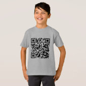 T-Shirt mit überraschendem QR-Code (Vorne ganz)