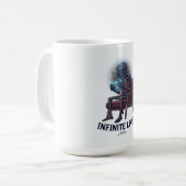 T-Shirt mit unendlichen Leben Kaffeetasse (Vorderseite Links)