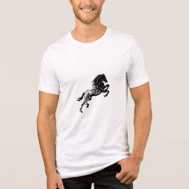 T - Shirt mit unverwechselbarem PferdedesignT-Shir
