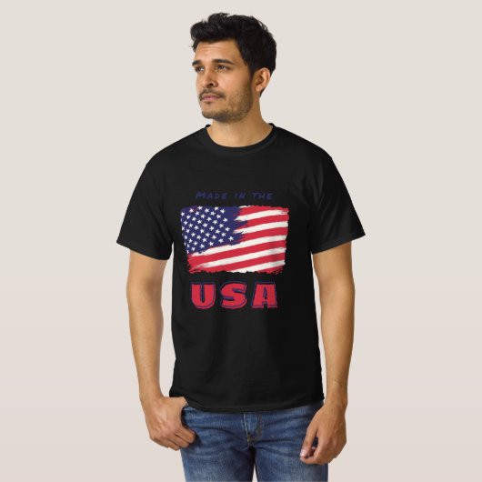 T - Shirt mit US-Flagge (Vorne ganz)