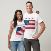T-Shirt mit US- und Union Jack-Flaggen (Unisex)