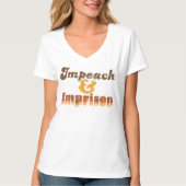 T-Shirt mit V-Ausschnitt für Frauen: Impeach & Imp (Vorderseite)