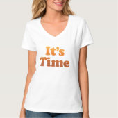 T-Shirt mit V-Ausschnitt und beidseitiger Sunset 4 (Vorderseite)
