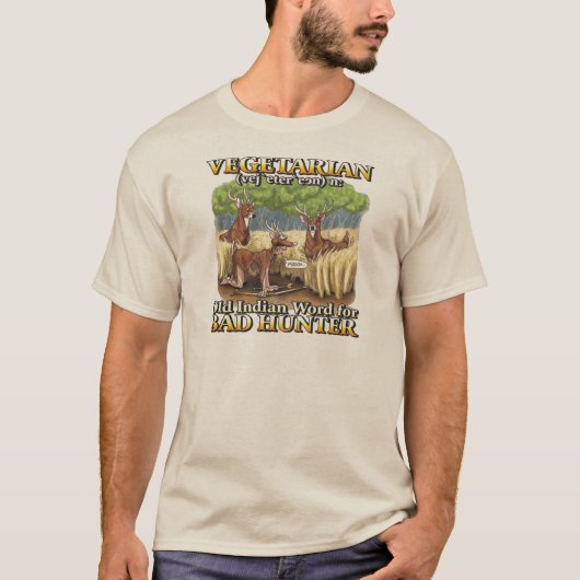 T-Shirt mit Vegetarier-Definition (Vorderseite)