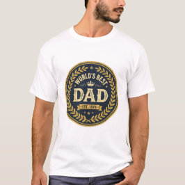 T-Shirt mit Vintage-Abzeichen 'Bester Vater der We