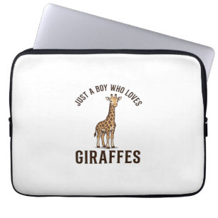 T-Shirt mit Vintage-Gravur für Jungen, die Giraffe Laptopschutzhülle