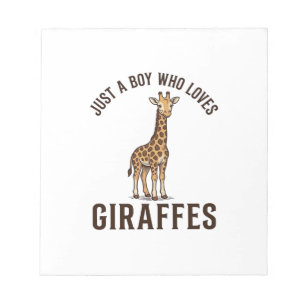 T-Shirt mit Vintage-Gravur für Jungen, die Giraffe Notizblock