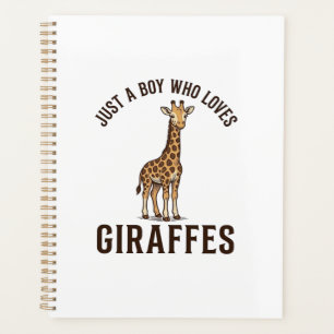 T-Shirt mit Vintage-Gravur für Jungen, die Giraffe Planer