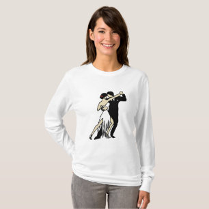 T-Shirt mit Vintage-Tango-Tänzern