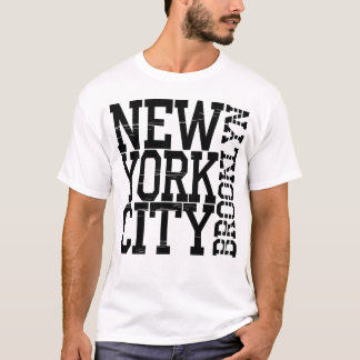 T-Shirt mit Vintage-Typografie und abgenutzter Sch