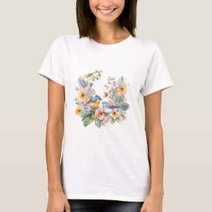 T - Shirt mit Vögeln