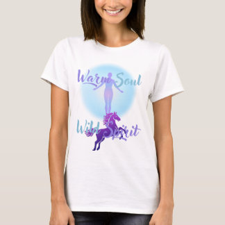 T-Shirt mit warmer Seele und wildem Geist