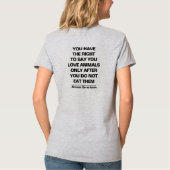 T-Shirt mit Wasserfarbe und Botschaft (Rückseite)