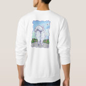 T - Shirt mit weißem Spitz (Rückseite)
