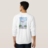 T - Shirt mit weißem Spitz (Schwarz voll)
