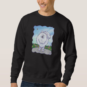 T - Shirt mit weißem Spitz