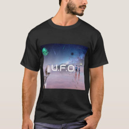 T - Shirt mit Weltraumgrenzen