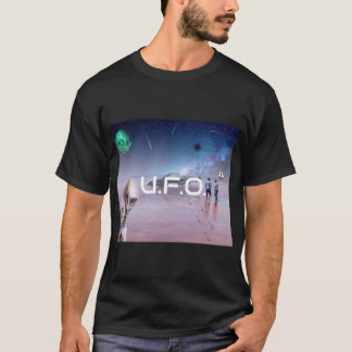 T - Shirt mit Weltraumgrenzen
