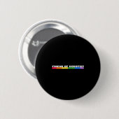 T-Shirt mit Zitat über den Regenbogenstolz von Fre Button (Vorne & Hinten)