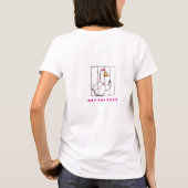 T-Shirt mit zu lustiger, witziger Gans (Rückseite)