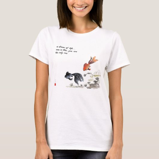 T - Shirt mit zwei Fischen (Vorderseite)