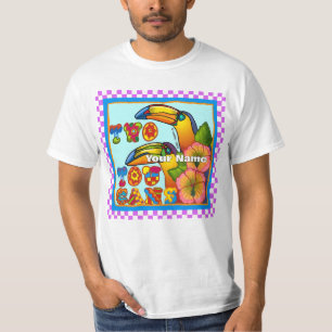 T-Shirt mit zwei Tukanen