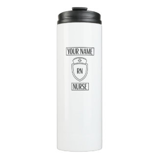 T-shirt  Modern Customizable Registered Nurse Thermosbecher
