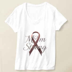 T-Shirt 'Mom Strong' für das Bewusstsein für Krebs