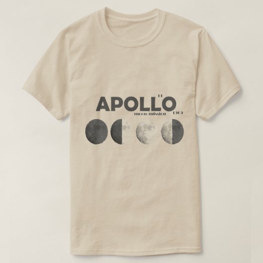 T - Shirt-Mondauftrag Apollo 2019-1969 T-Shirt (Design vorne)