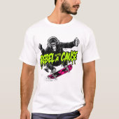 T-Shirt Monkey skateboarding (Vorderseite)
