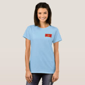 T - Shirt Montenegro Flag and Map (Vorne ganz)