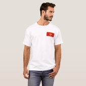 T - Shirt Montenegro Flagge und Karte (Vorne ganz)